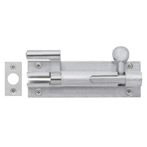 Delf 100 x 32 x 9.5mm Cranked Barrel Bolt Offset Satin Chrome
