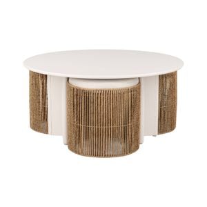 Marquee 970 x 970 x 450mm Cream 4 Piece Dinning Setting