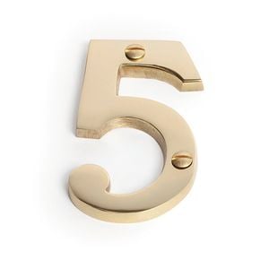 Sandleford 75mm Brass Numeral 5