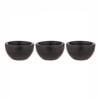 3pc Tempa Emerson Black Mini Pinch Bowls Marble