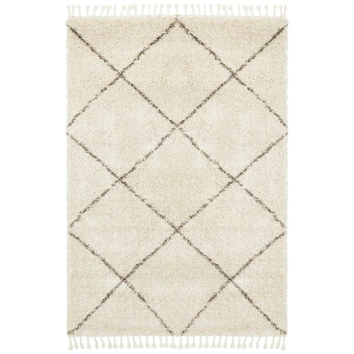 Rare 22 Beige 290x200cm - Large Shaggy Indoor Floor Rug