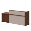 Modern Furniture KNOX 240cm Reception Desk Left Panel - Walnut