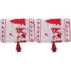 2PK LVD 180x34cm Polyester Table Runner Christmas Deer Home/Kitchen Xmas Decor