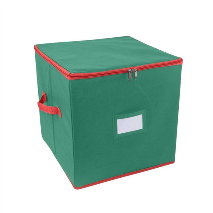 Catzon Christmas Ornament Storage Box Christmas Decor Storage Containers-Green