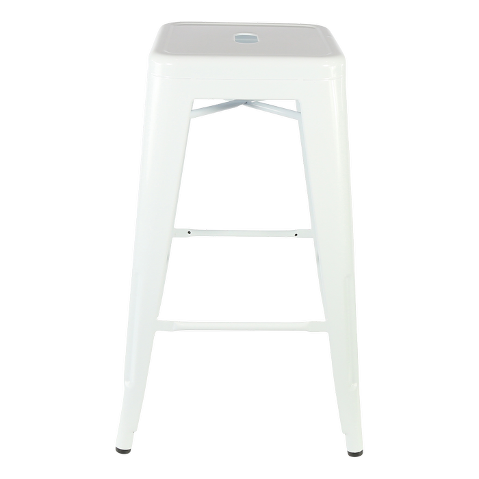 Durafurn 650mm High White Riviera Counter Stool