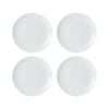 4pc Mikasa Chalk Kitchen Porcelain Side Plate Set, 21cm, White
