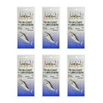 6x Surecatch Wilson Bait Jig - Fish Skin Fishing Rig 6 Hook - Size 4
