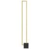 Telbix Modric Modern Standing Floor Lamp Light Concrete Aluminium Black Gold Anodised