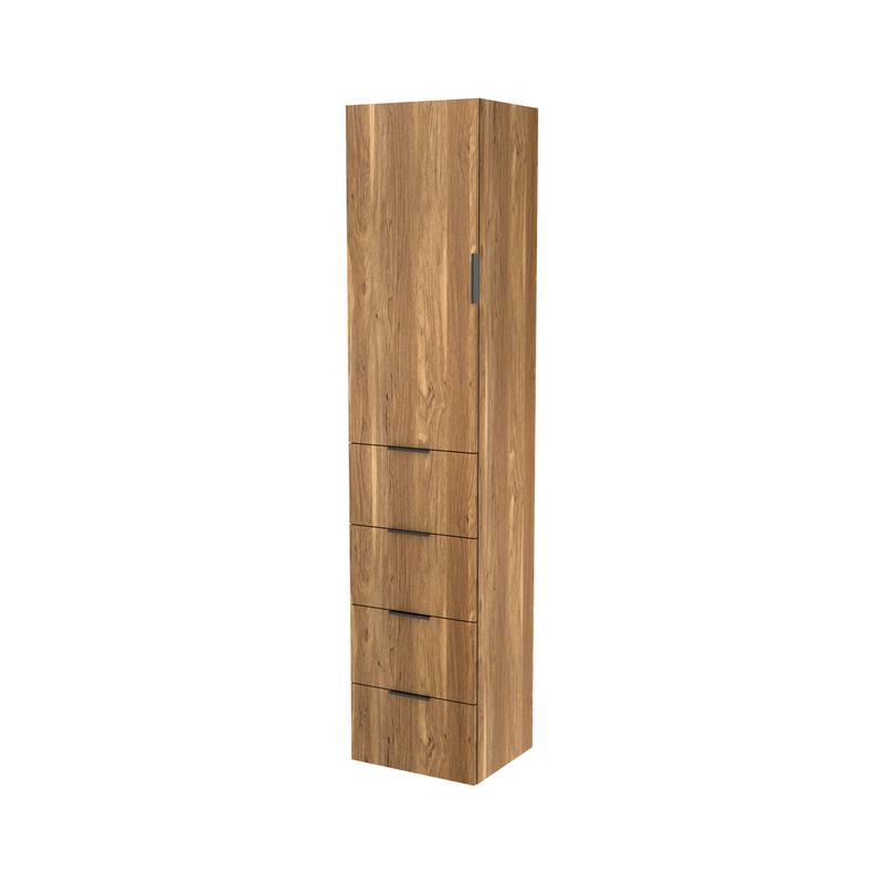 Lugna 2048 x 450 x 380mm Cove 3 Shelf 4 Drawers Left Hinged Door Storage Cabinet