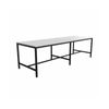 Olg Axis Bar Leaner Black Frame White Top L3200mm X W750mm