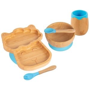 Tiny Dining 5pc Bamboo Llama Baby Weaning Set