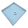 Wet Area Solutions 1000 x 1000mm Rear Outlet Shower Tile Over Tray