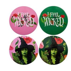 4pc Maxwell & Williams Ceramic Coasters Set Serveware Feel Wicked 10cm