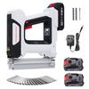 Advwin Brad Nail Gun, 2 in 1 Electric Nailer/Staple Gun, 18 Gauge Cordless Brad Nailer with 1000pcs Straight Nails/Staple