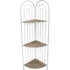 LVD Archie Wood Metal 123.5cm Corner Display Stand Rack - White