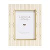 Lvd 5x7 In Amara Resin Picture/photo Frame Cream/gold 24.13x19.05x1.27cm