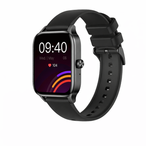 Smart Watch For Women 1.85” Hd Screen Bluetooth Call | Health & Sports Fitness Smartwatch Black Silicone