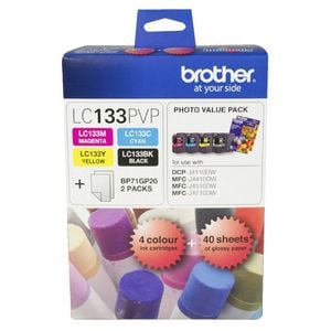 Brother Brother LC133 Ink Cartridge 4 colours PHOTO VALUE PACK LC133PVP Genuine Original
