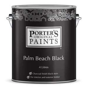 Porter's Paints 4L Palm Beach Black Timber Stain
