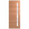 Hume 2040 x 820 x 40mm External Door Duracote Linear Cathedral Glass XLR160