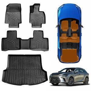 3D All-Weather Floor Mat Boot Liner Carpet for Lexus RX350 RX350h RX500h 2022-Onwards Full Set