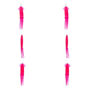 2PK Sea Pro 3 Squid Daisy Chain Offshore Trolling Lure 25.5x11cm - Pink