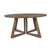 Chatteris 160cm Solid Timber Round Dining Table Brown