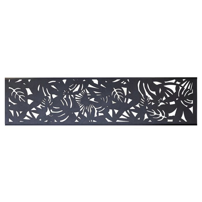 Matrix 2400 x 600mm Charcoal Rainforest Fence Extension - Rainforest