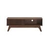 Design Square Camille Wooden Lowline Entertainment Unit TV Stand 120cm W/ 1-Door - Walnut