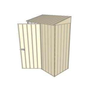 Build-a-Shed 1.5 x 0.8 x 2m Skillion Shed - Cream