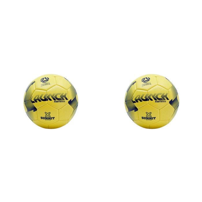 2PK Football Australia Summit Launch Soccer Ball Size 5 - Yellow