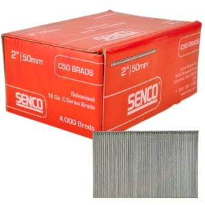 Senco 50mm x 1.6g Galvanised Collated C Brad Nails - 4000 Pack