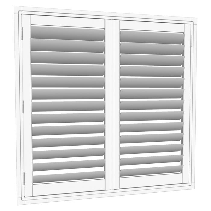 EasyAS 1210 x 1200mm White Adjustable Plantation Shutter