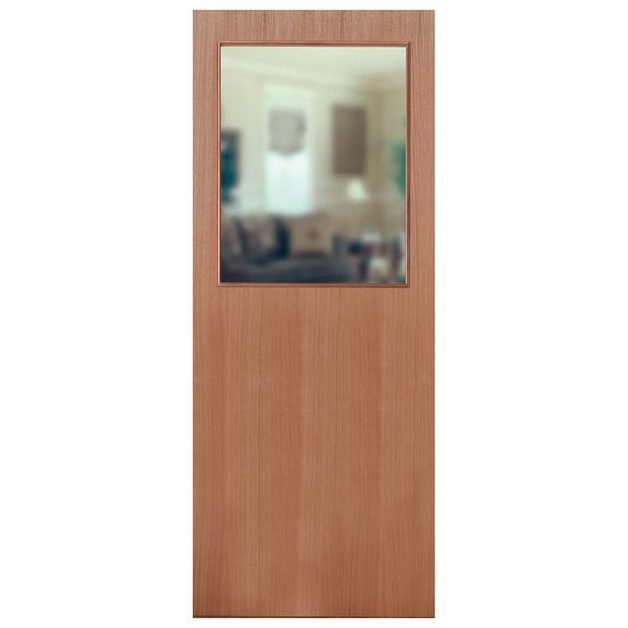 Hume 2040 x 770 x 40mm G2 Sliced Pacific Maple Glass Opening Entrance Door