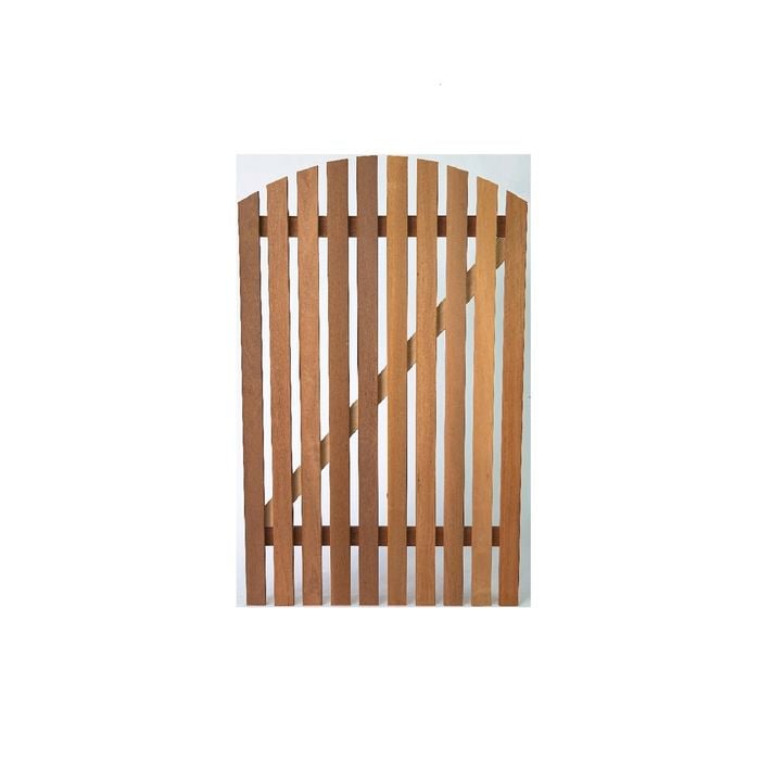1500 x 900mm 65mm Gate Picket Jarrah Open Curved - 1500mm