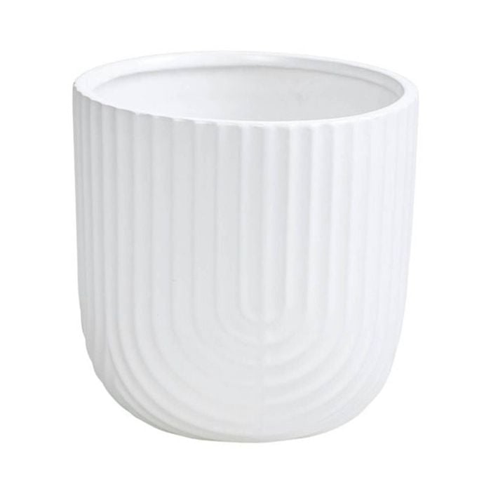 Eden 14.5cm Off White Rainbow Indoor Ceramic Planter