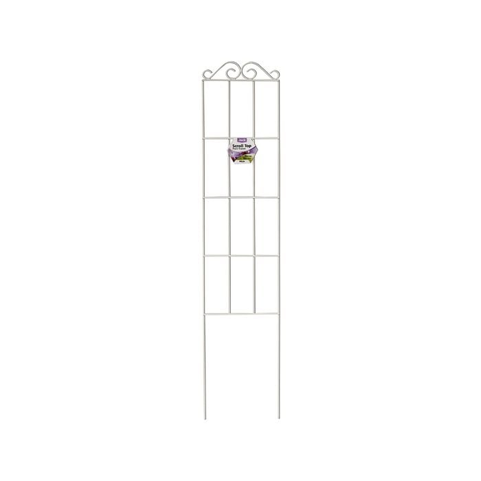 Jack 95 x 20cm White Scroll Top Plant Trainer