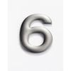 Sandleford Numeral "6" 50mm Self Adhesive Stainless Steel