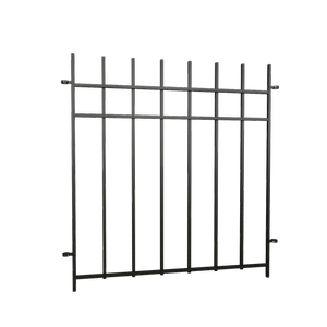 Peak Black No-Dig Fencing Manchester Fence Panel - 870mm