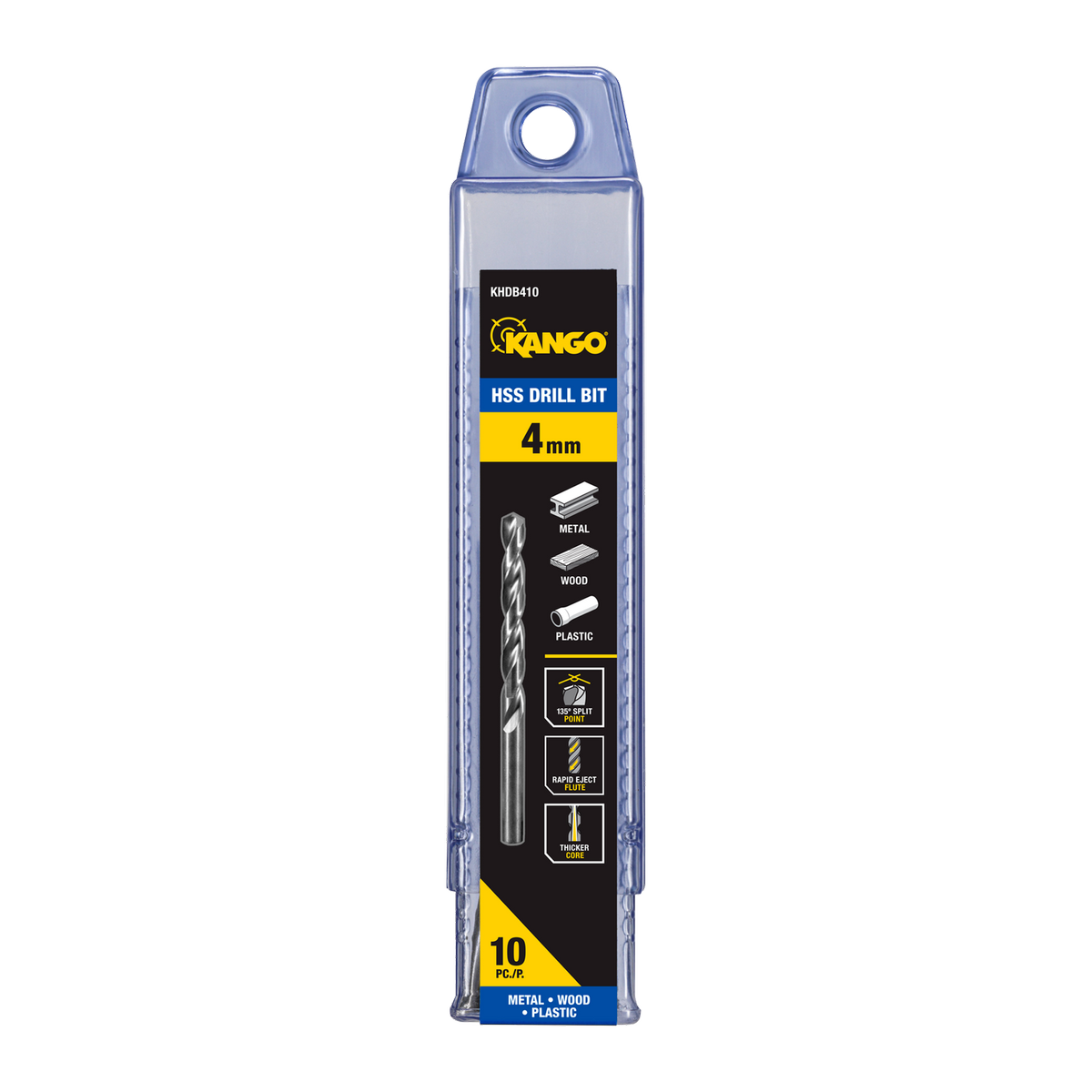 Kango 4mm HSS Drill Bit - 10 Pack - Bunnings Australia