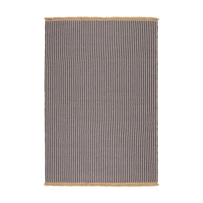 Colorscope seasons ribbed contemporary outdoor rug navy 200x300cm