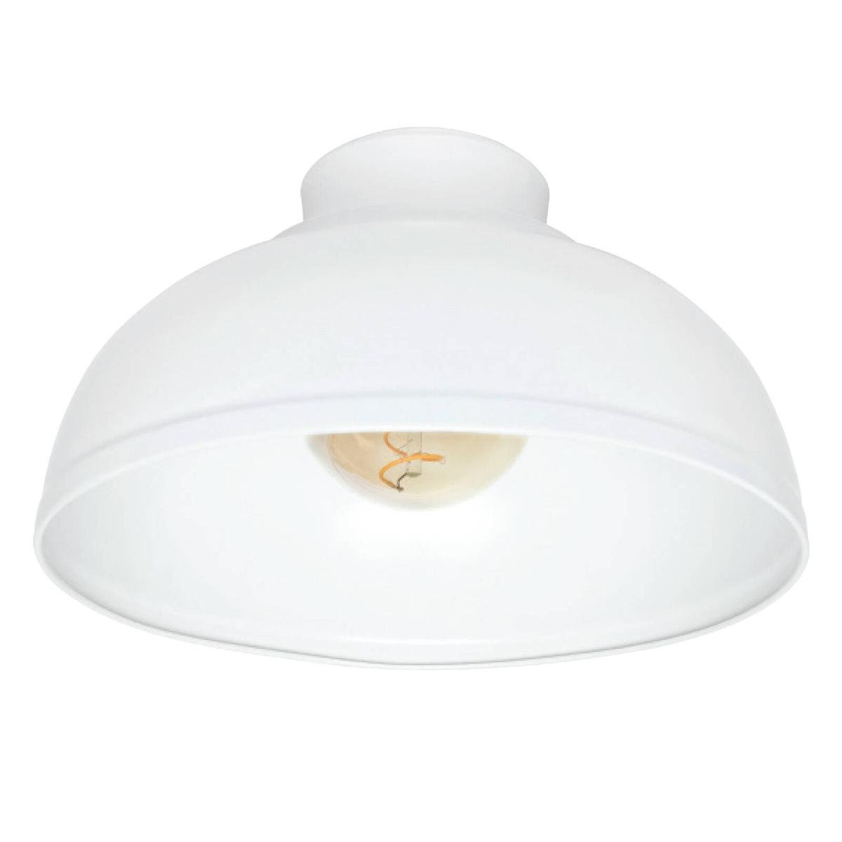Brilliant Foundry 28cm Matt White DIY Install Batten Fix Light Shade Bunnings Australia
