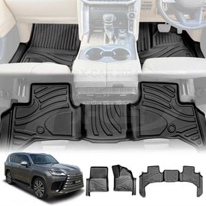 3D Heavy Duty All Weather Car Mat Floor Liner Complete Set for Lexus LX Series LX500d LX600 2021-Onwards