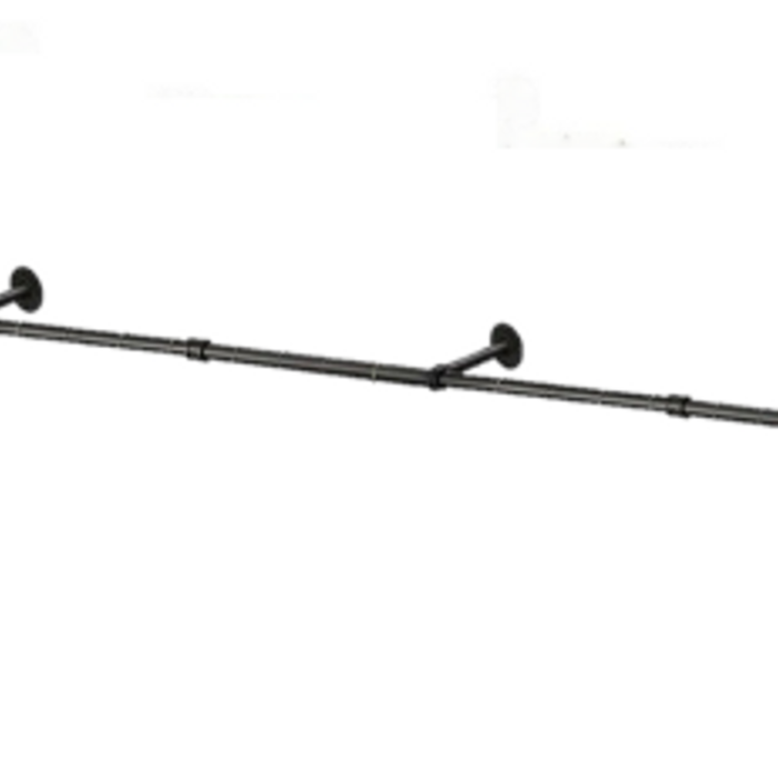 Industrial Pipe Clothes Rail | Wall Mounted Heavy Duty Garment Rack