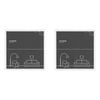 2PK Impact Merch Deluxe Picture Frame Fits up to 40x40cm Print - White