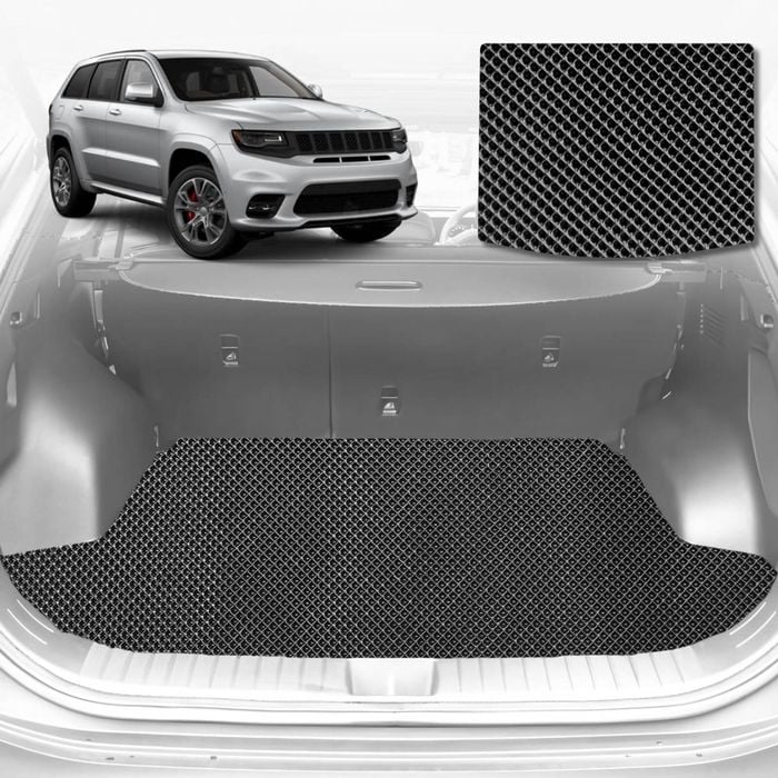6D Diamond Car Boot Mat for Jeep Grand Cherokee (WK)2011-2021-Cargo Mat-Black-Outback GT
