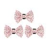 3PK Wicked Pets Bow Tie Animal Print Hook and Loop Polyester Dog Collar Multi