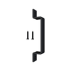 Rolltrak Matte Black Barn Door Square Raised Handle