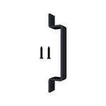 Rolltrak Matte Black Barn Door Square Raised Handle