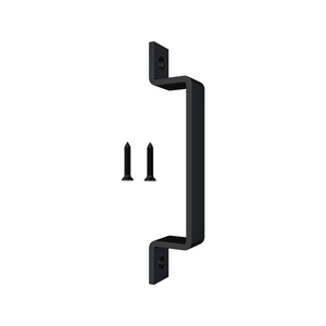 Rolltrak Matte Black Barn Door Square Raised Handle